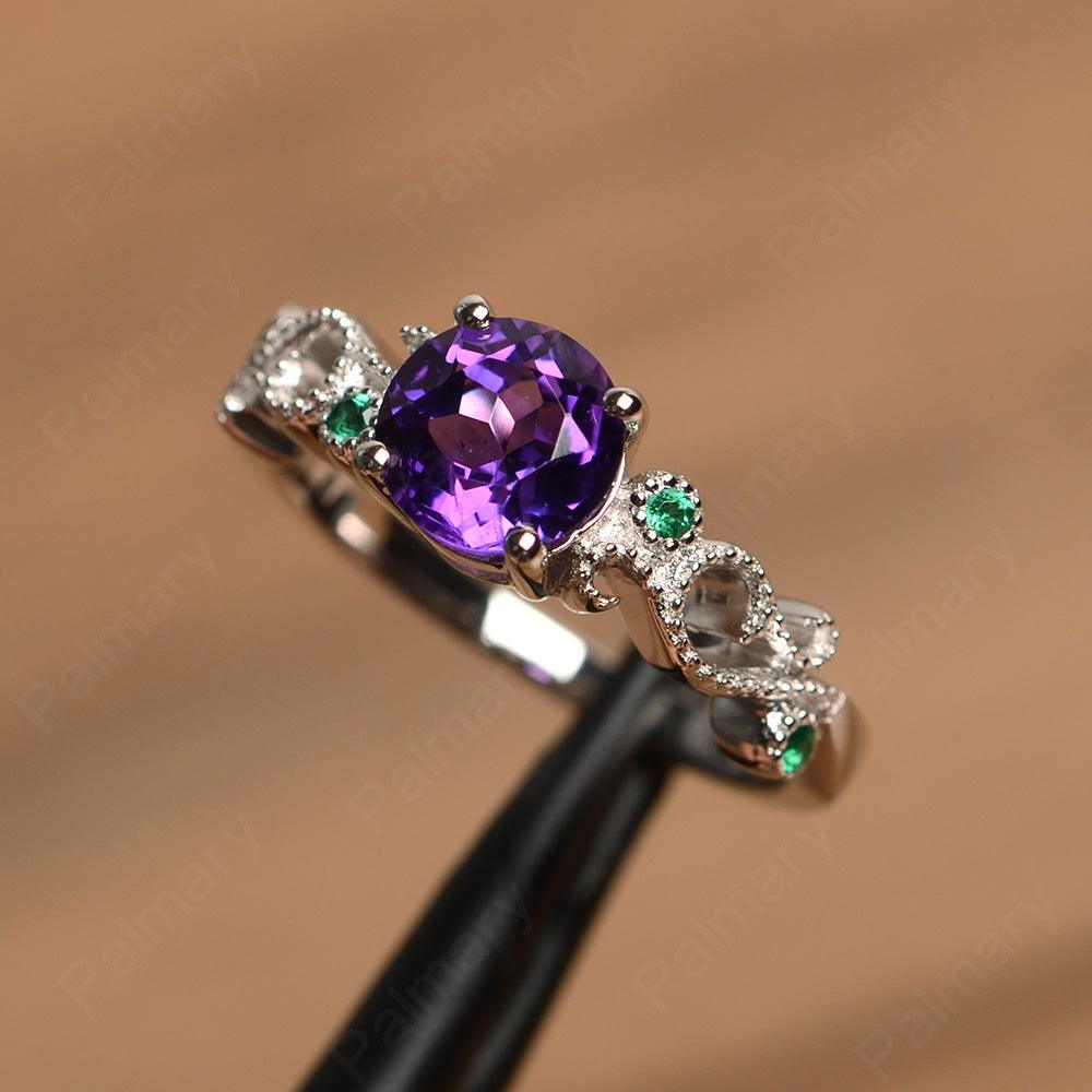 Vintage Amethyst Engagement Rings Palmary