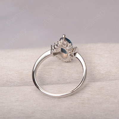 Marquise Cut Vintage London Blue Topaz Rings - Palmary