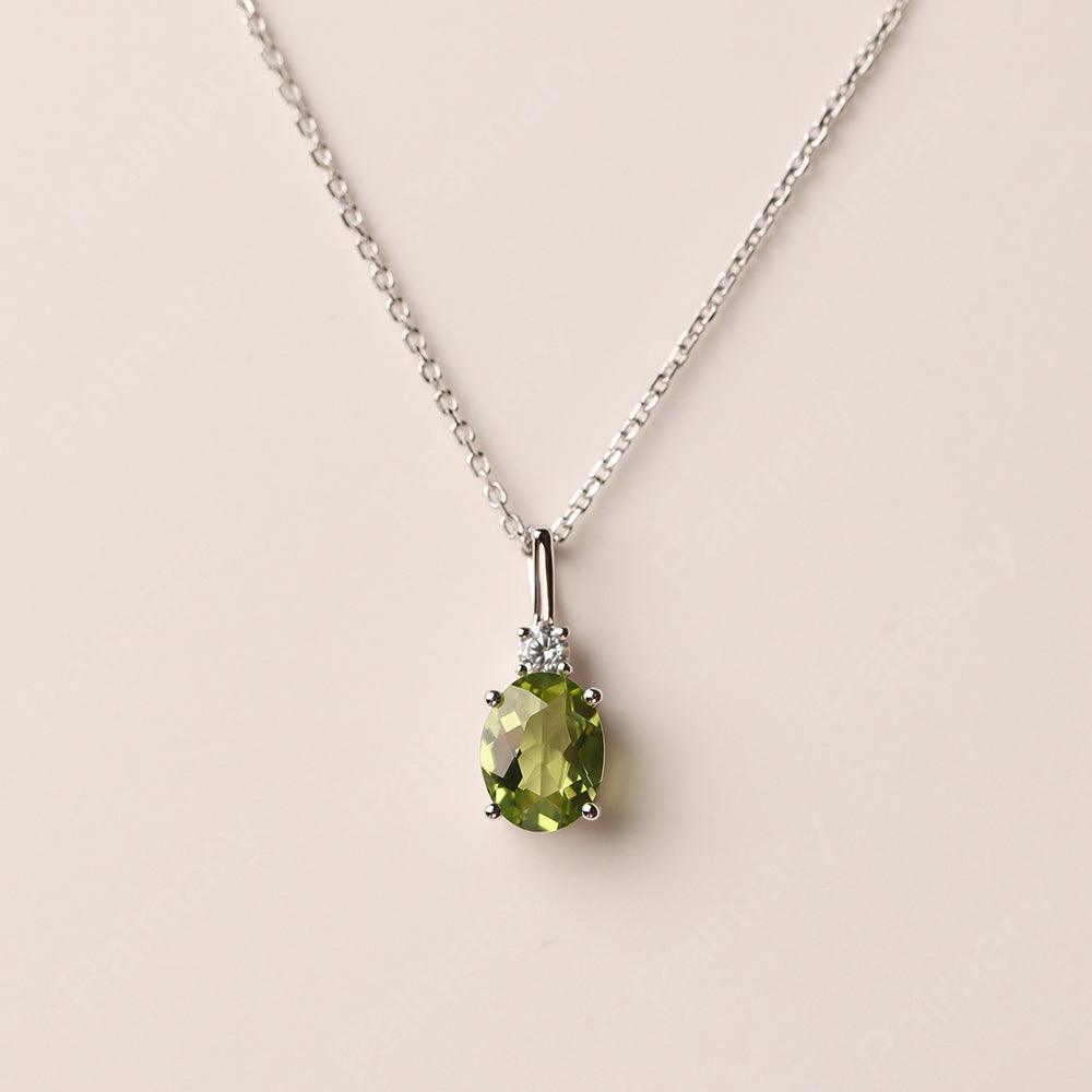 Oval Cut Peridot Necklace - Palmary