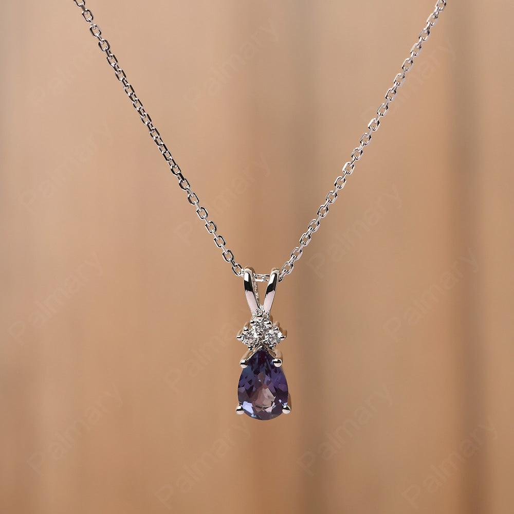 Pear Shaped Alexandrite Necklace - Palmary