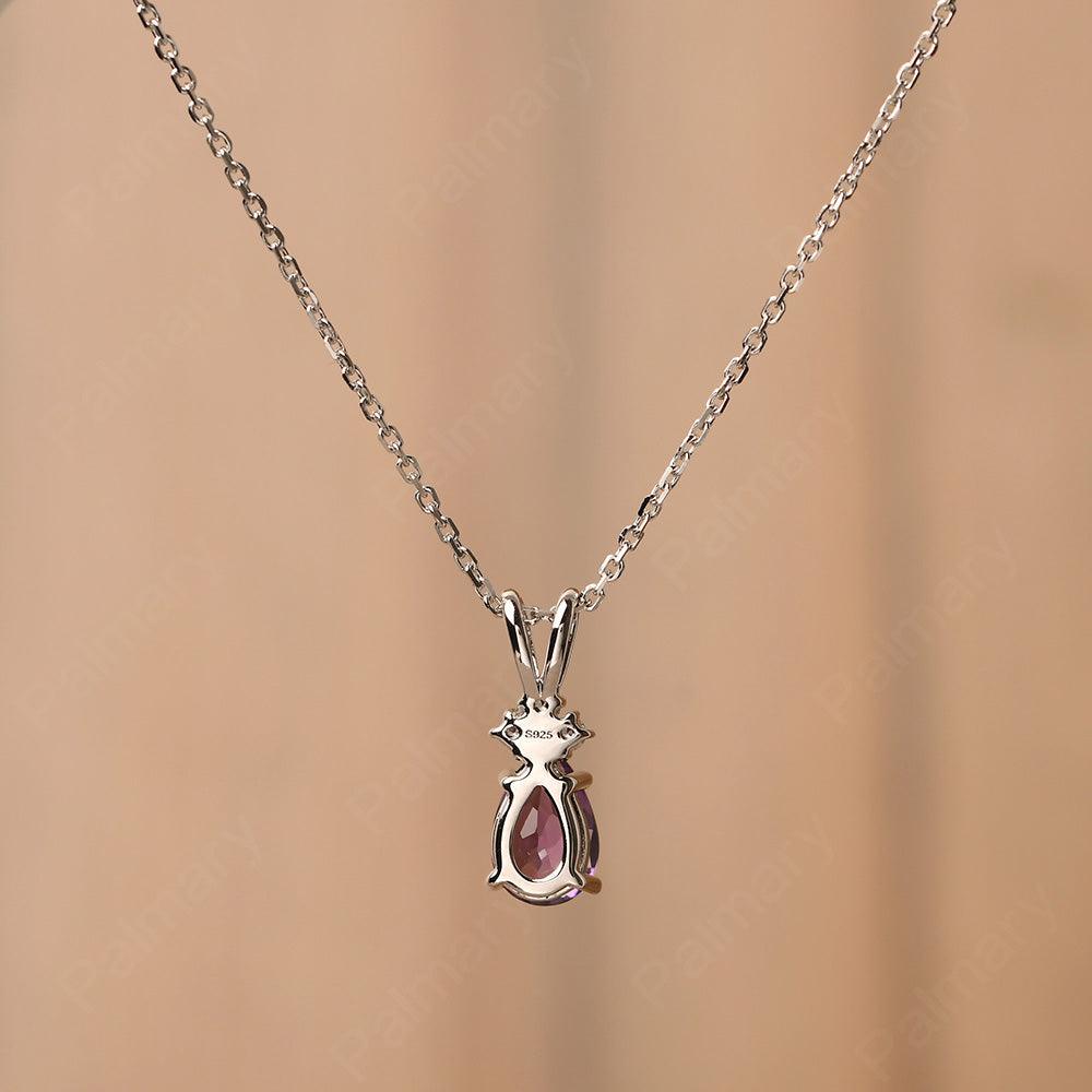 Pear Shaped Amethyst Necklace - Palmary