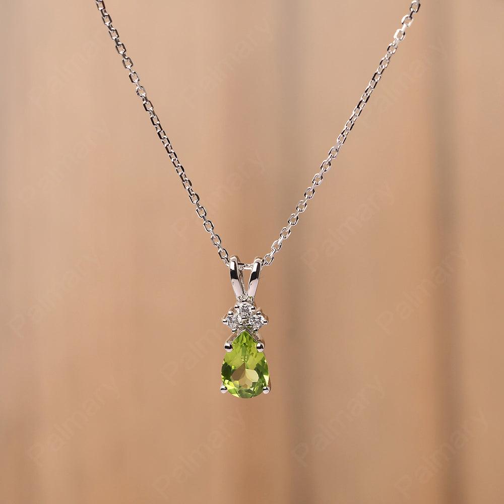 Pear Shaped Peridot Necklace - Palmary