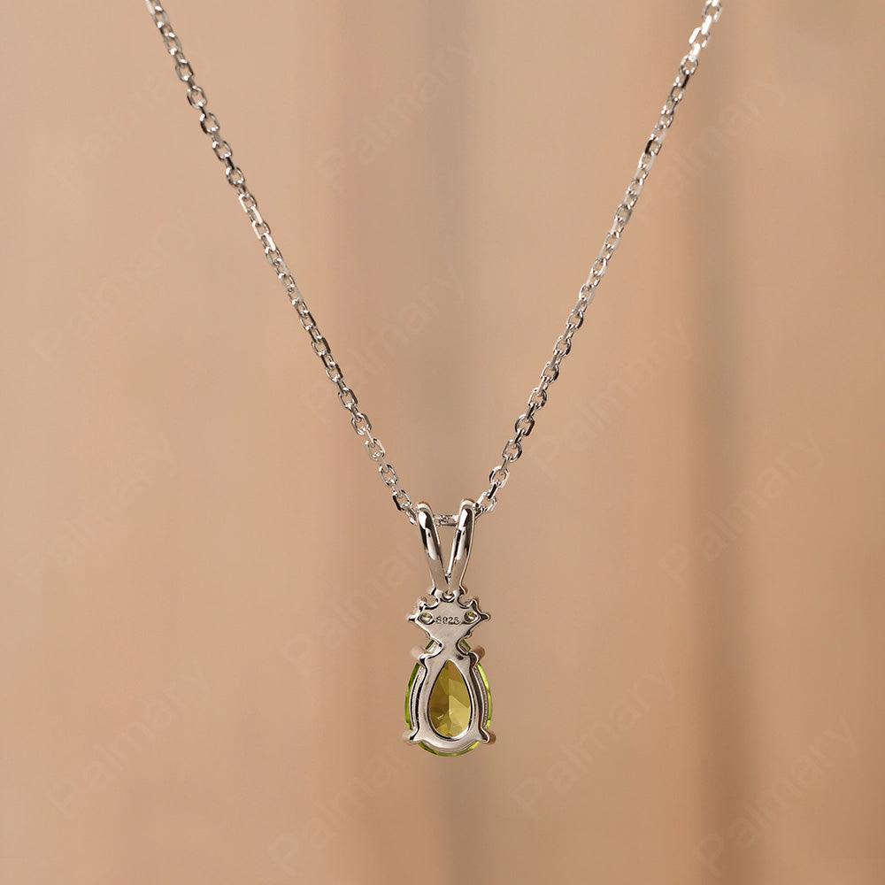 Pear Shaped Peridot Necklace - Palmary