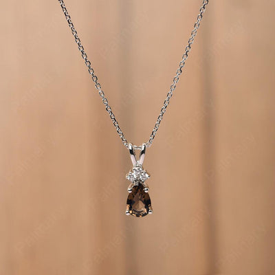 Pear Shaped Smoky Quartz  Necklace - Palmary