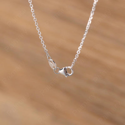 Pear Shaped White Topaz Necklace - Palmary