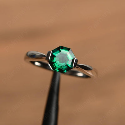 Octagon Cut Emerald Rings - Palmary