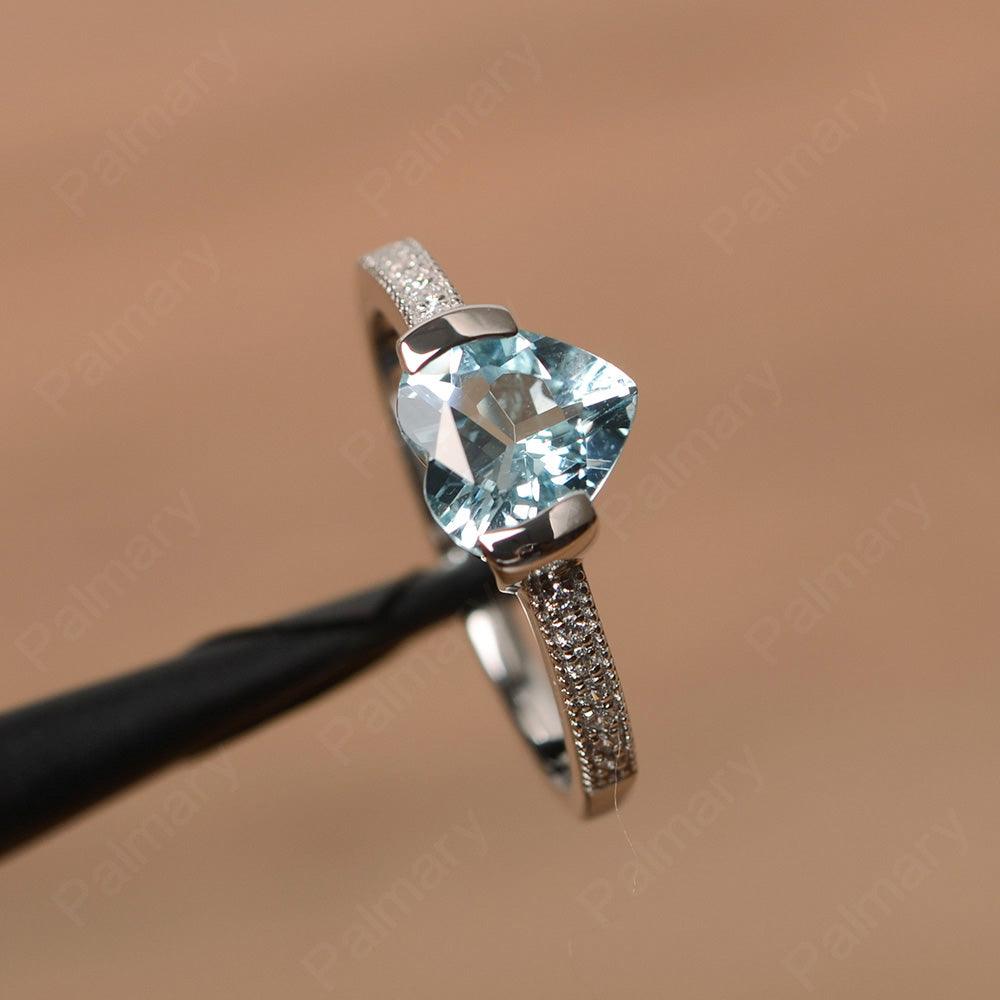 Heart Shaped Aquamarine Engagement Rings - Palmary