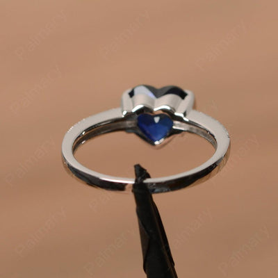 Heart Shaped Sapphire Engagement Rings - Palmary