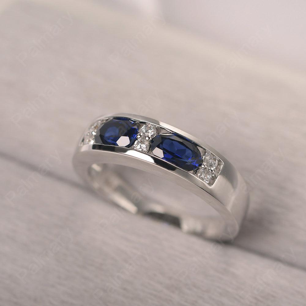 Oval Cut Sapphire Two Stone Rings - Palmary