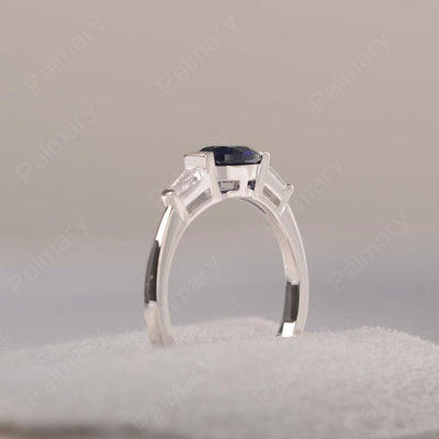East West Oval Sapphire Engagement Ring - Palmary