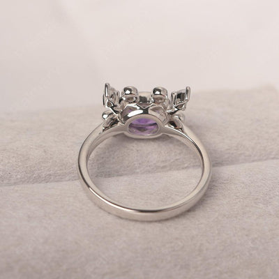 Oval Cut Amethyst Crab Rings - Palmary