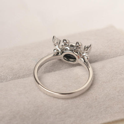 Oval Cut Black Spinel Crab Rings - Palmary