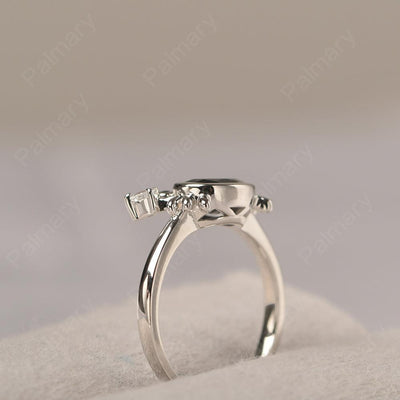 Oval Cut Black Spinel Crab Rings - Palmary