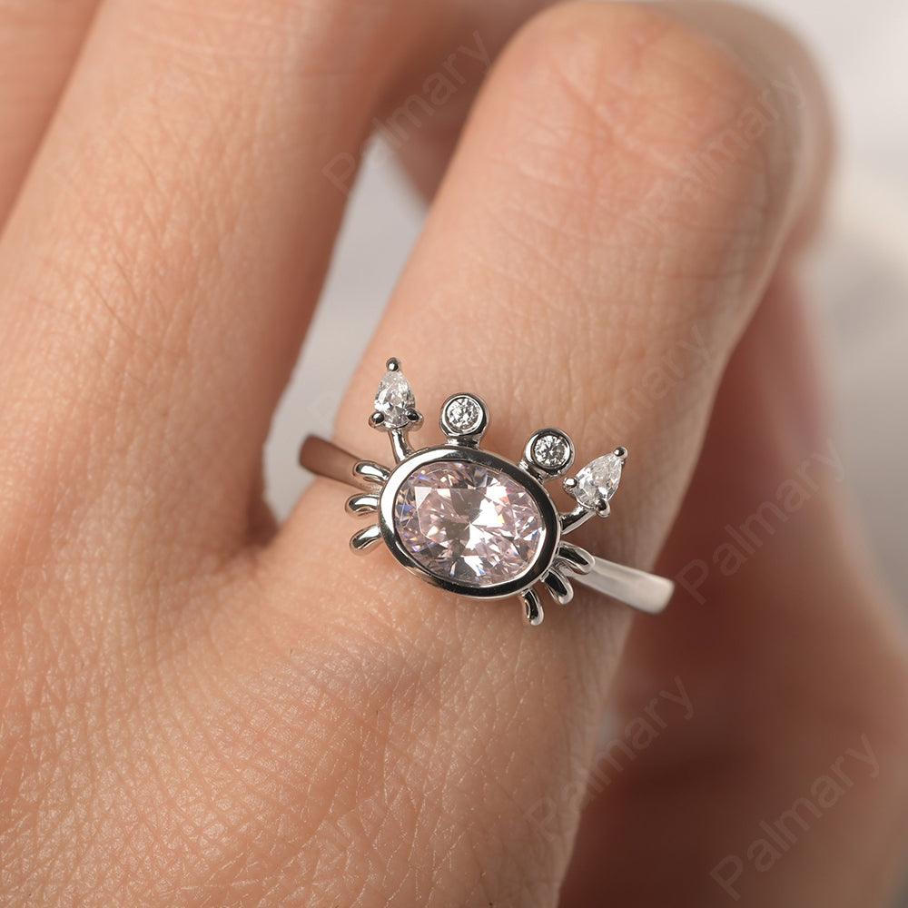 Oval Cut Cubic Zirconia Crab Rings - Palmary