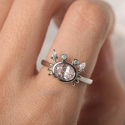 Oval Cut Cubic Zirconia Crab Rings - Palmary