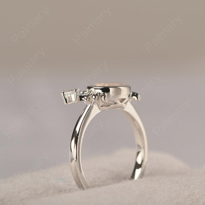 Oval Cut Rose Quartz Crab Rings - Palmary