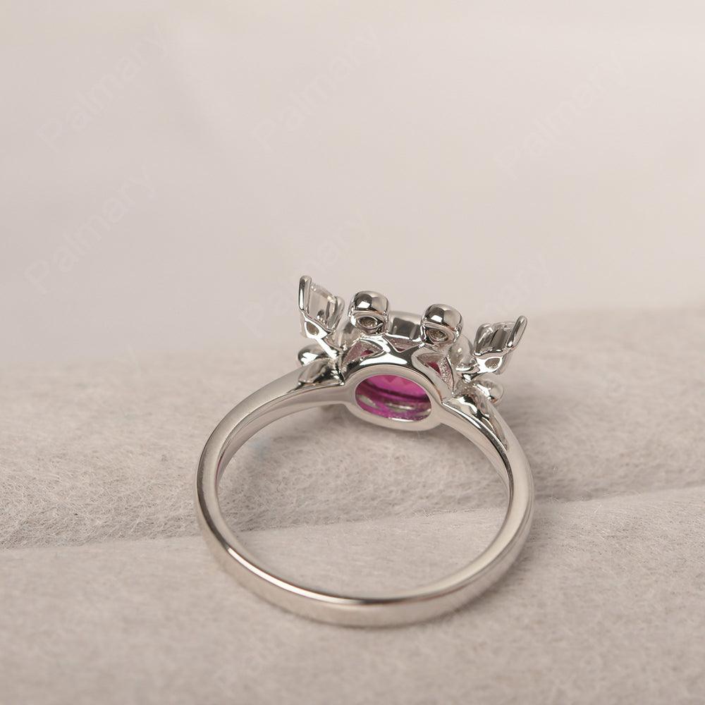 Oval Cut Ruby Crab Rings - Palmary