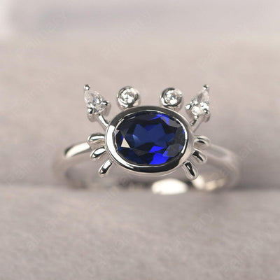 Oval Cut Sapphire Crab Rings - Palmary