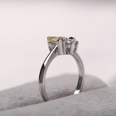Oval Cut Lemon Quartz Bee Ring - Palmary