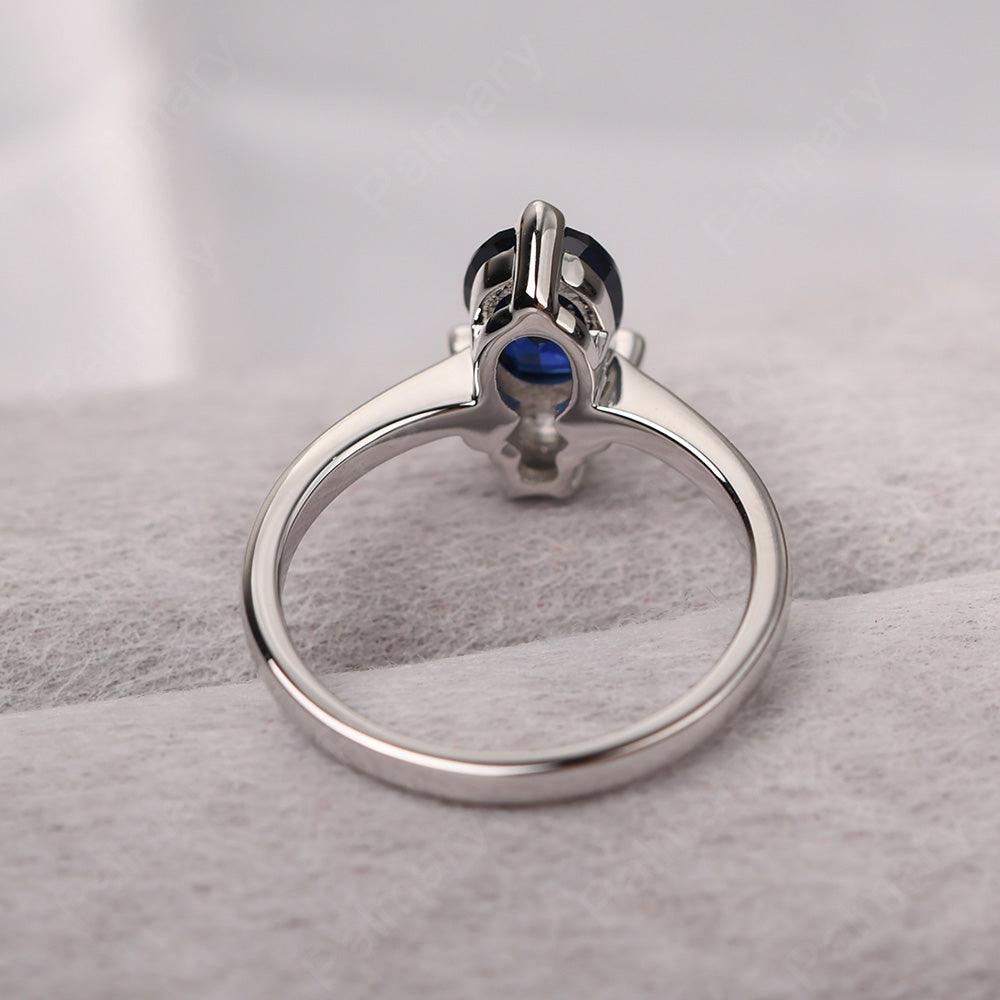 Oval Cut Sapphire Bee Ring - Palmary