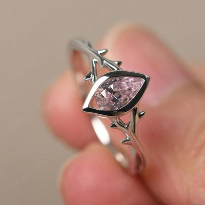 Bezel Setting Pear Shaped Cubic Zirconia Ring - Palmary
