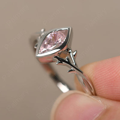 Bezel Setting Pear Shaped Cubic Zirconia Ring - Palmary