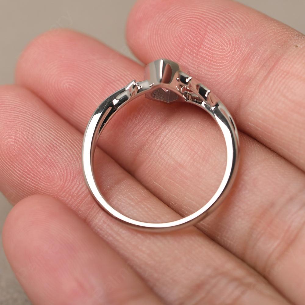 Bezel Setting Pear Shaped Cubic Zirconia Ring - Palmary