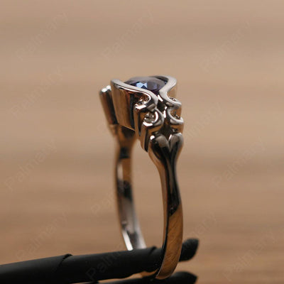East West Pear Shaped Vintage Alexandrite Ring - Palmary