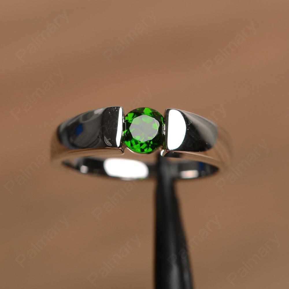 Simple Diopside Solitaire Rings - Palmary