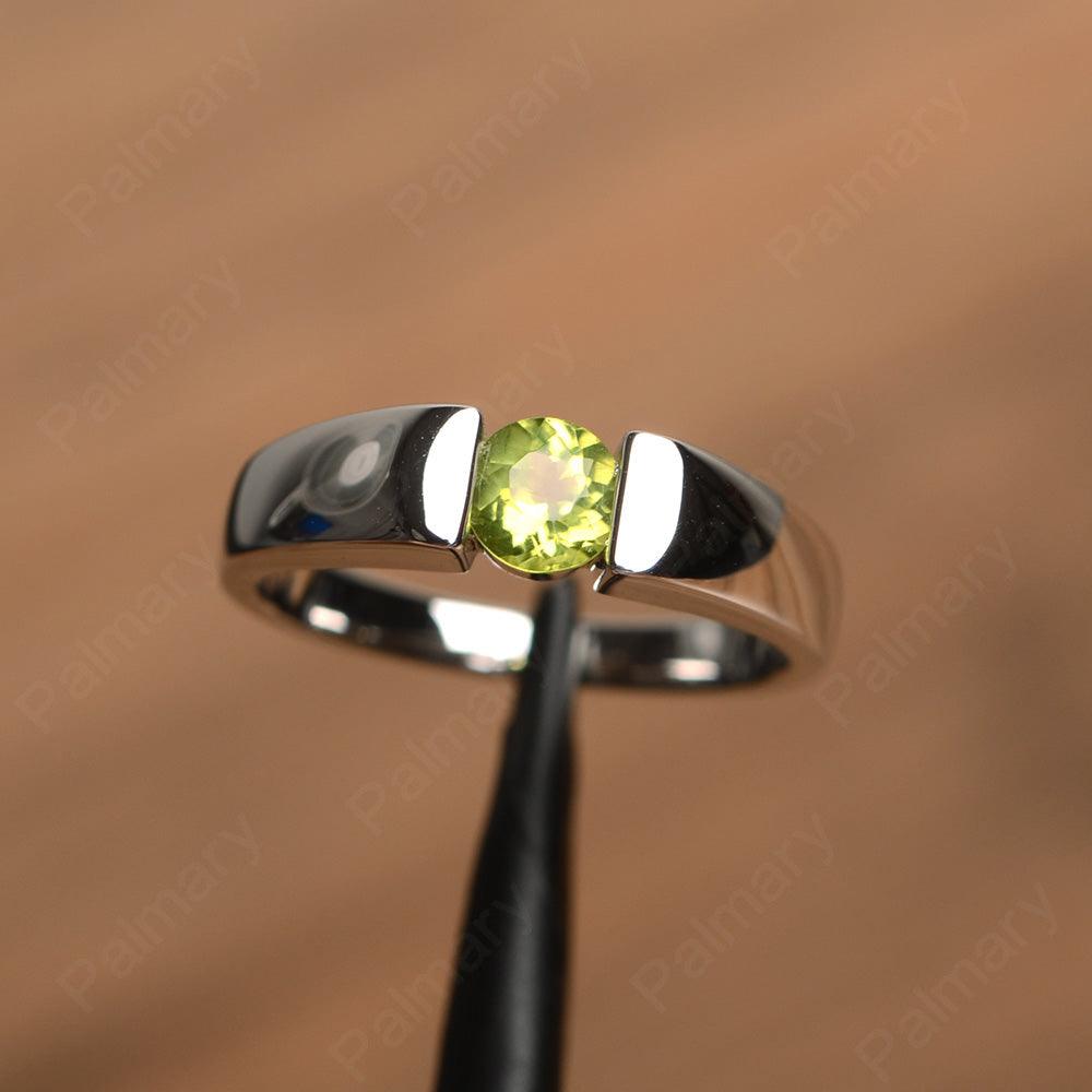 Simple Peridot Solitaire Rings - Palmary