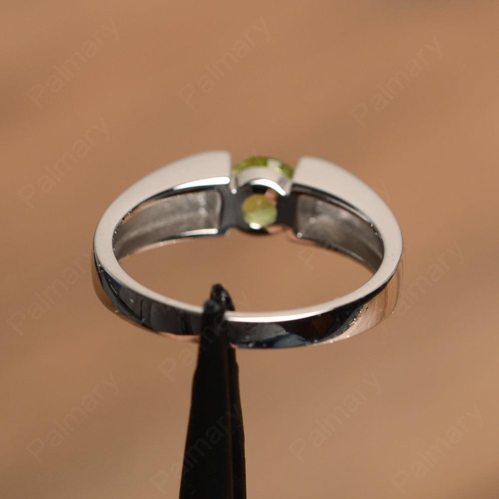 Simple Peridot Solitaire Rings - Palmary
