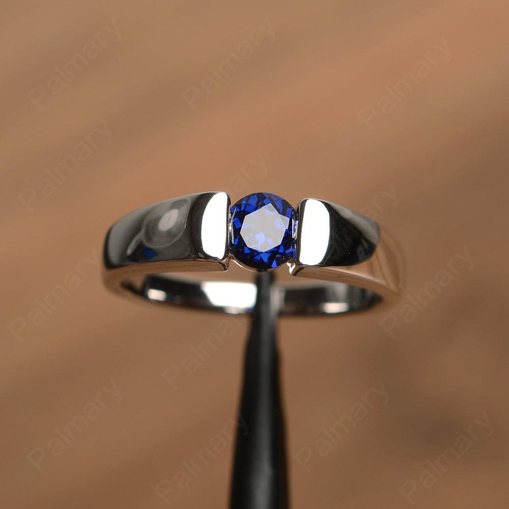 Simple Sapphire Solitaire Rings - Palmary