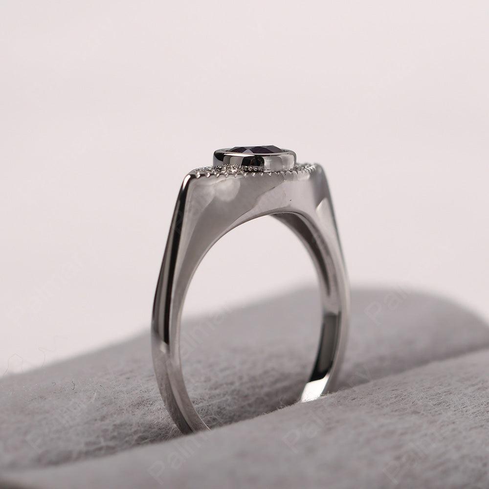 Bezel Setting Alexandrite Eye Ring - Palmary