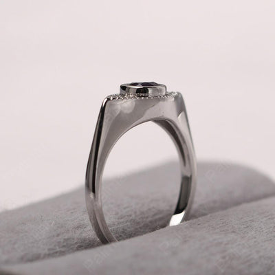 Bezel Setting Alexandrite Eye Ring - Palmary