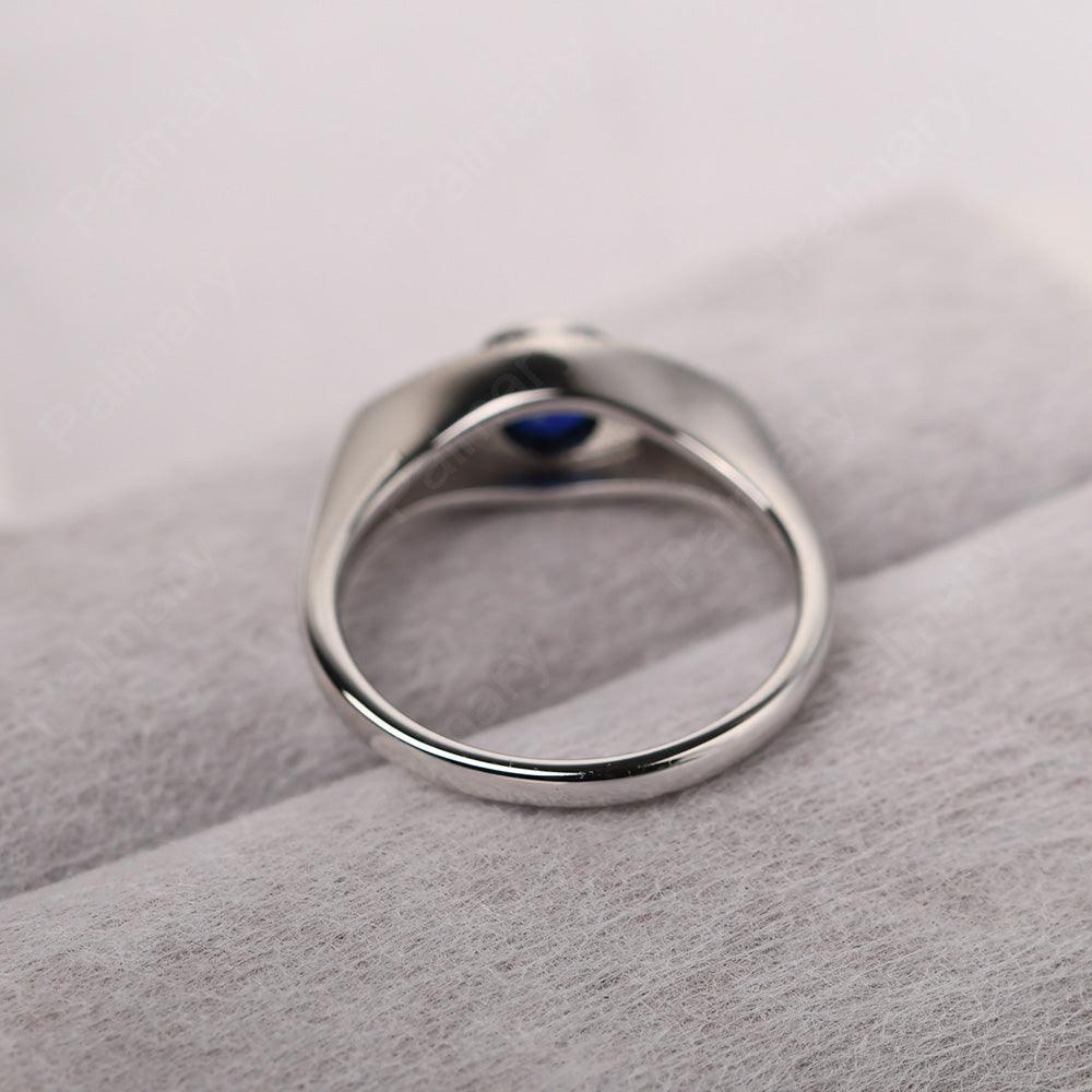Bezel Setting Sapphire Eye Ring - Palmary