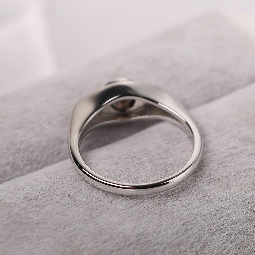 Bezel Setting Smoky Quartz  Eye Ring - Palmary