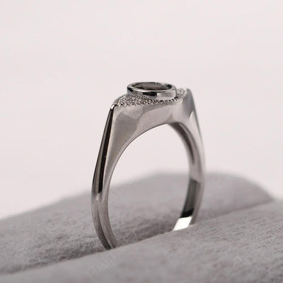 Bezel Setting Smoky Quartz  Eye Ring - Palmary