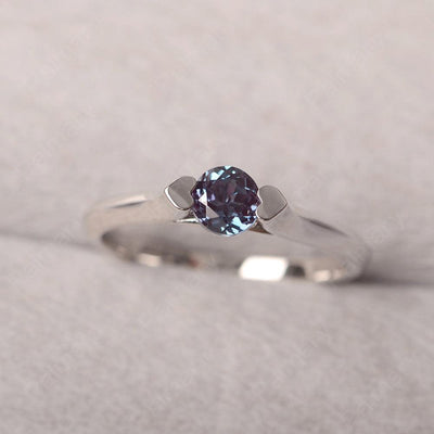 Cute Alexandrite Solitaire Ring - Palmary