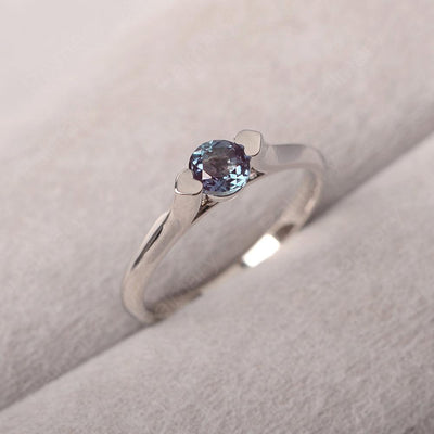 Cute Alexandrite Solitaire Ring - Palmary