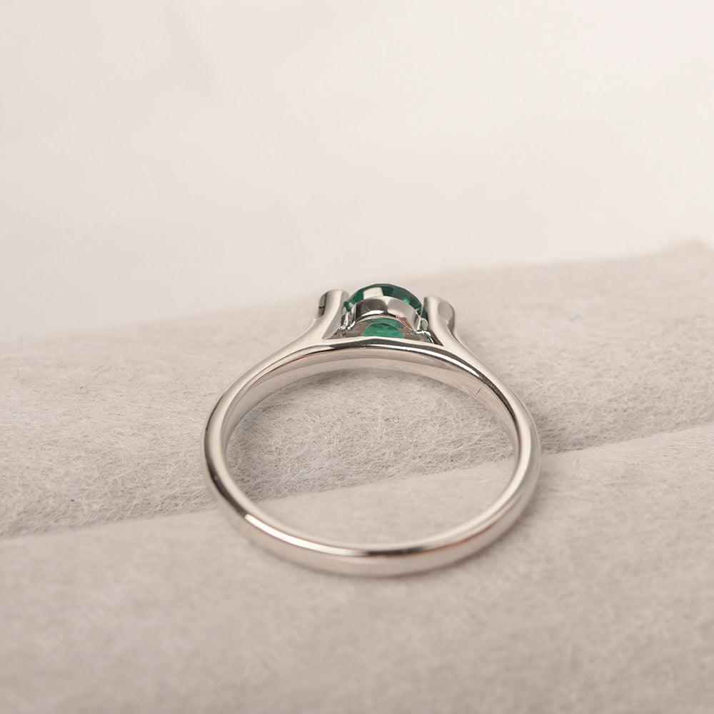 Cute Emerald Solitaire Ring - Palmary