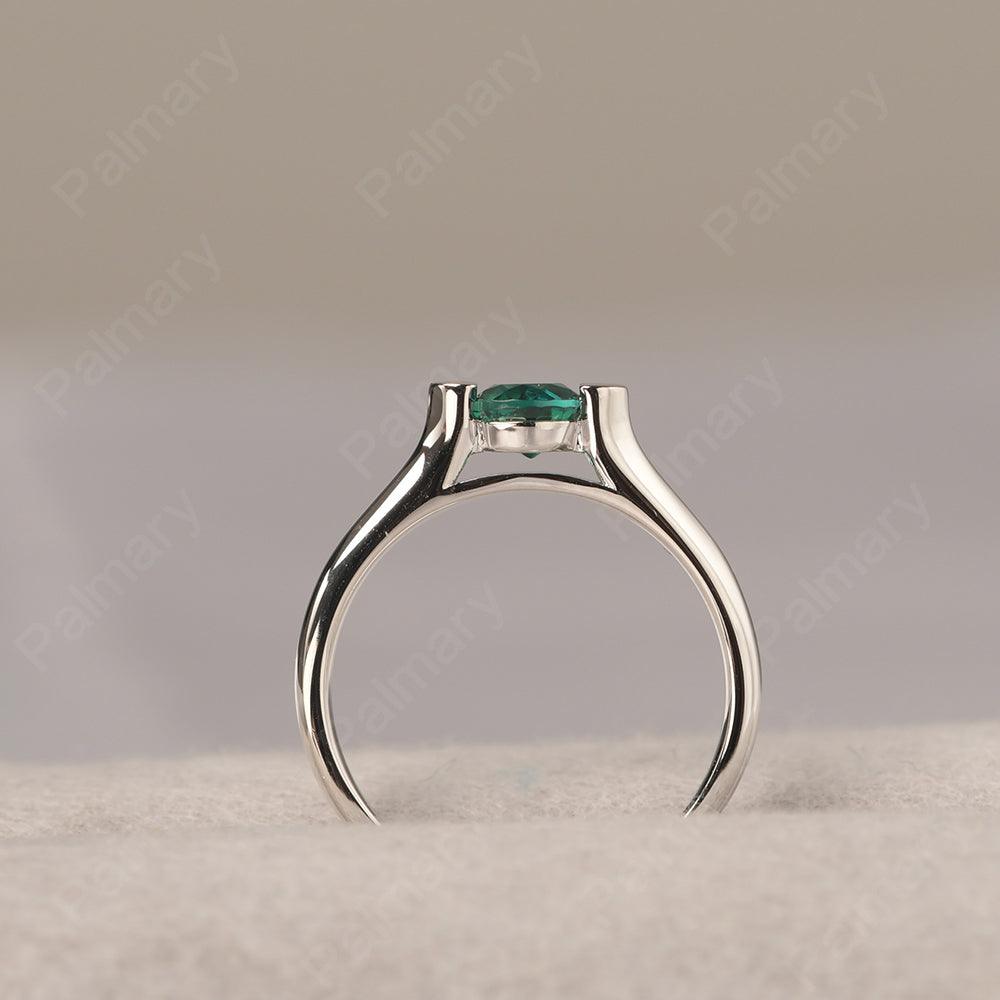 Cute Emerald Solitaire Ring - Palmary