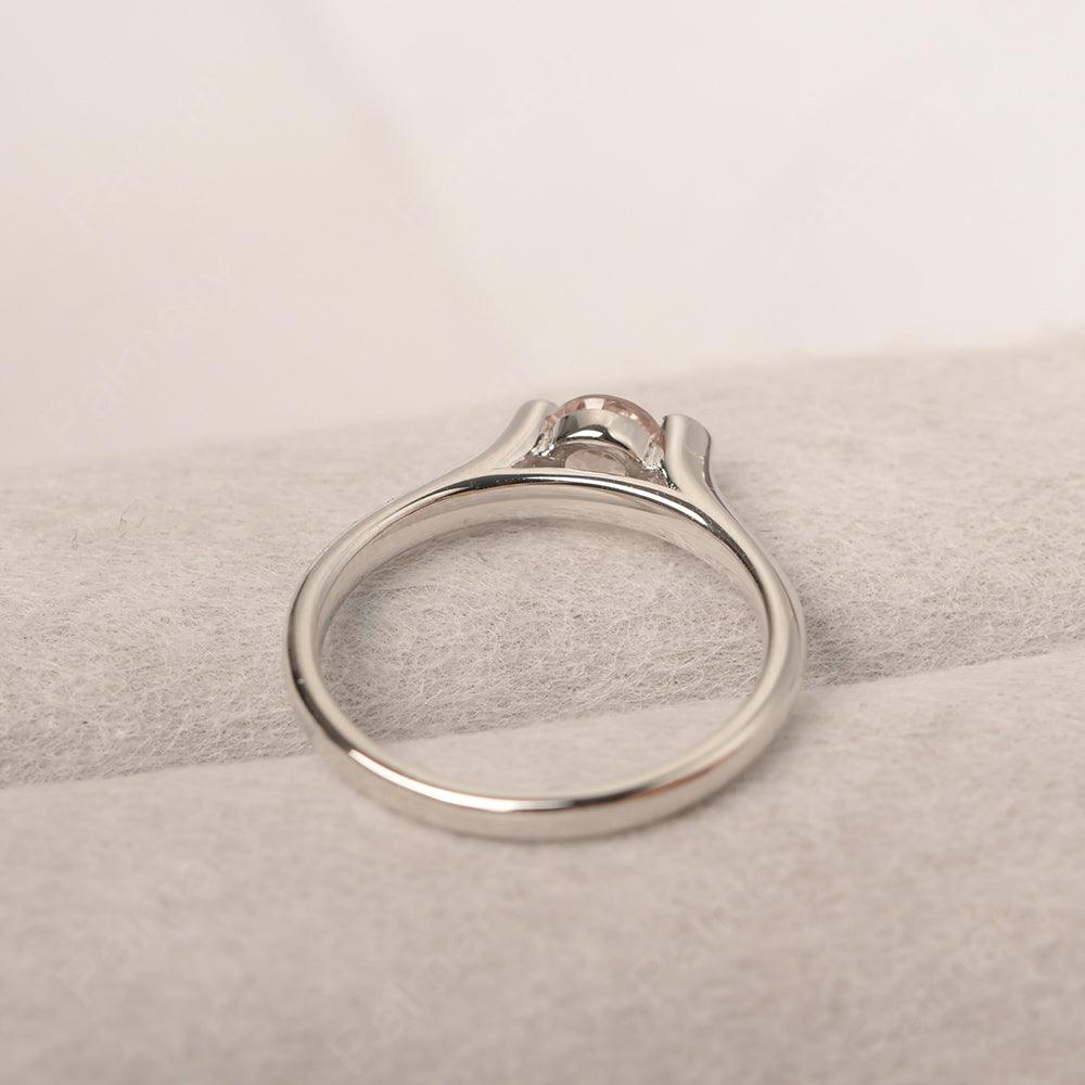 Cute Morganite Solitaire Ring - Palmary