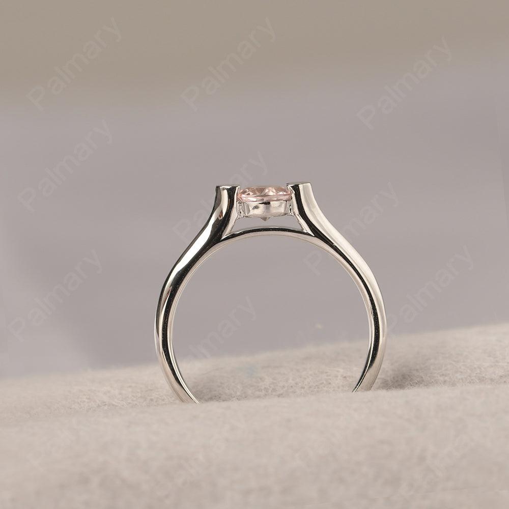 Cute Morganite Solitaire Ring - Palmary