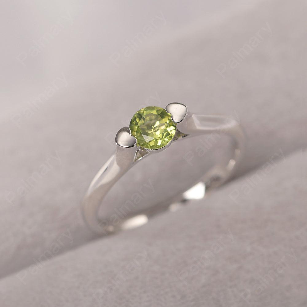 Cute Peridot Solitaire Ring - Palmary