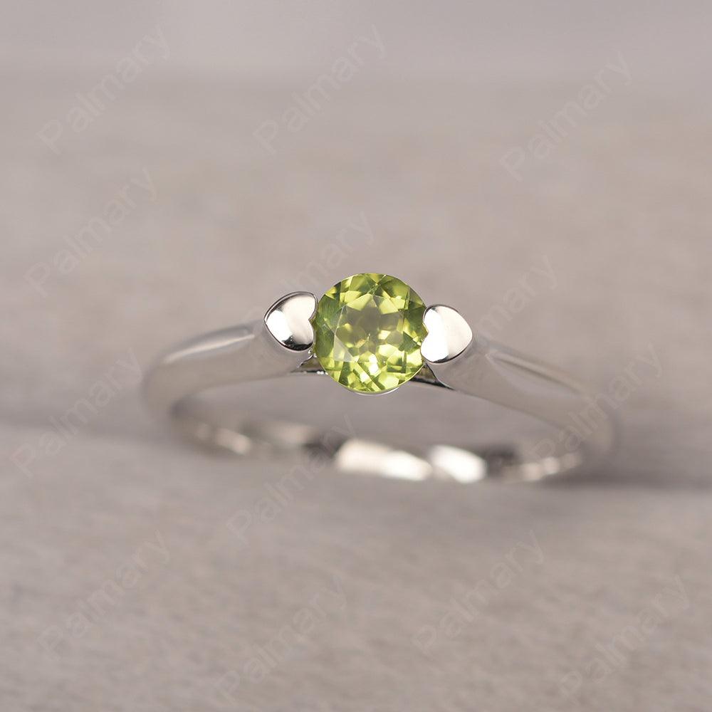 Cute Peridot Solitaire Ring - Palmary