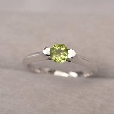 Cute Peridot Solitaire Ring - Palmary