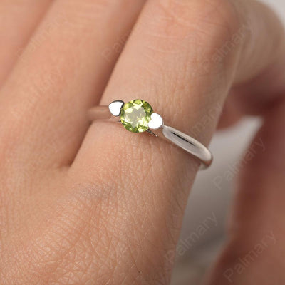 Cute Peridot Solitaire Ring - Palmary