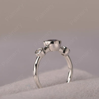 Three Stone Alexandrite Mothers Ring - Palmary