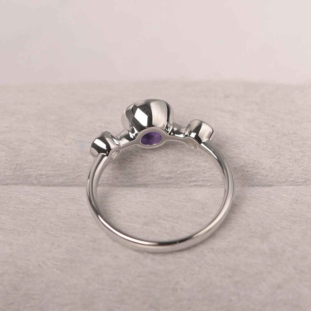 Three Stone Amethyst Mothers Ring - Palmary