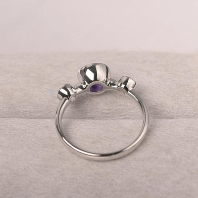 Three Stone Amethyst Mothers Ring - Palmary